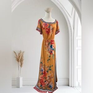 Flying Tomato Vibrant Floral Maxi Dress
Size: Small